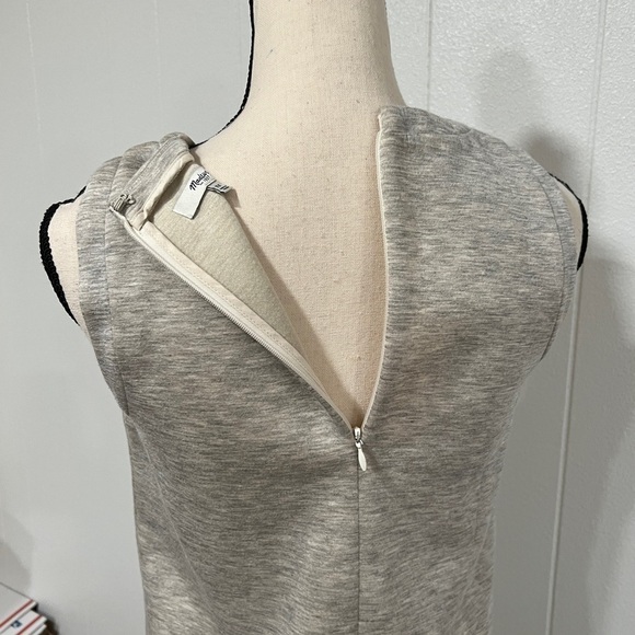 NWT Madewell The Anytime Scuba Heather Gray Dress - Picture 7 of 9